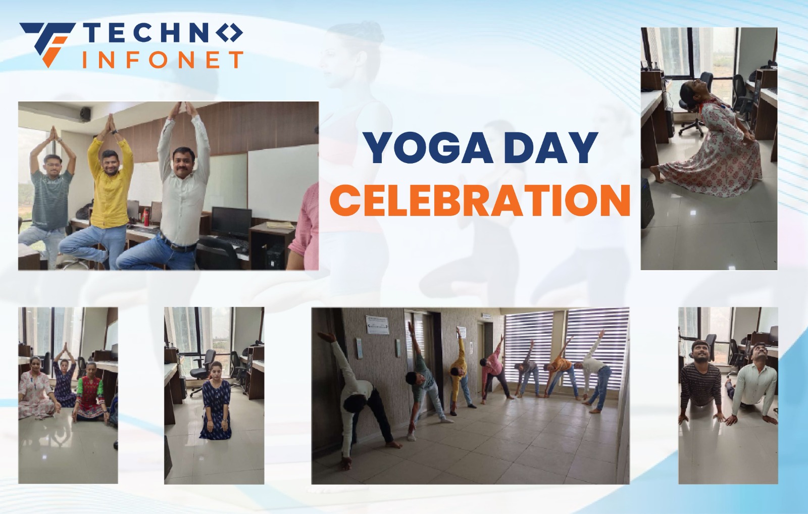 Saturday activity Yoga day Session at Techno Infonet